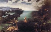 PATENIER, Joachim Landscape with Charon's Bark Sweden oil painting artist